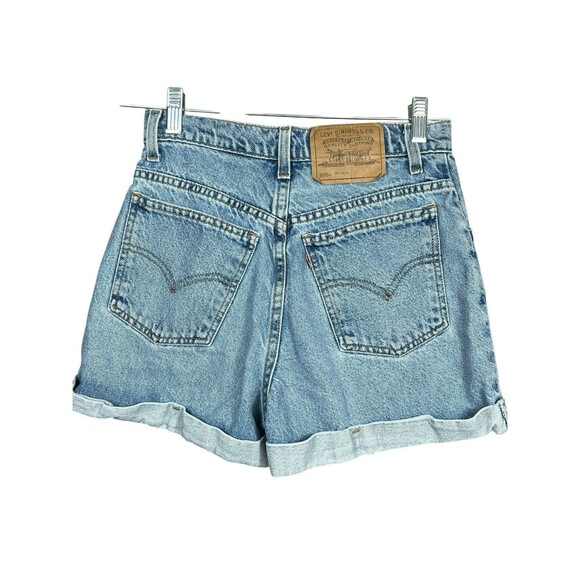 Vintage Levi’s 954 High Rise Jean Shorts Women’s Sz 5 90s Orange Tab Made in USA - Picture 5 of 9